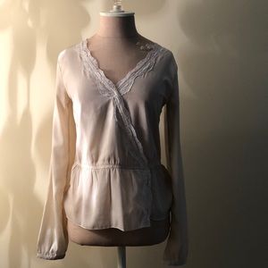 Abercrombie Lace Trimmed Blouse